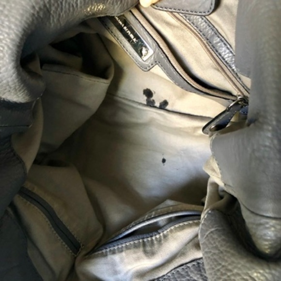 Banana Republic Genuine Leather Gray Hobo Bag - Picture 7 of 7